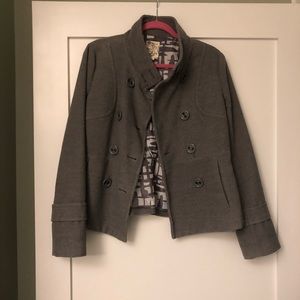 Grey pea coat